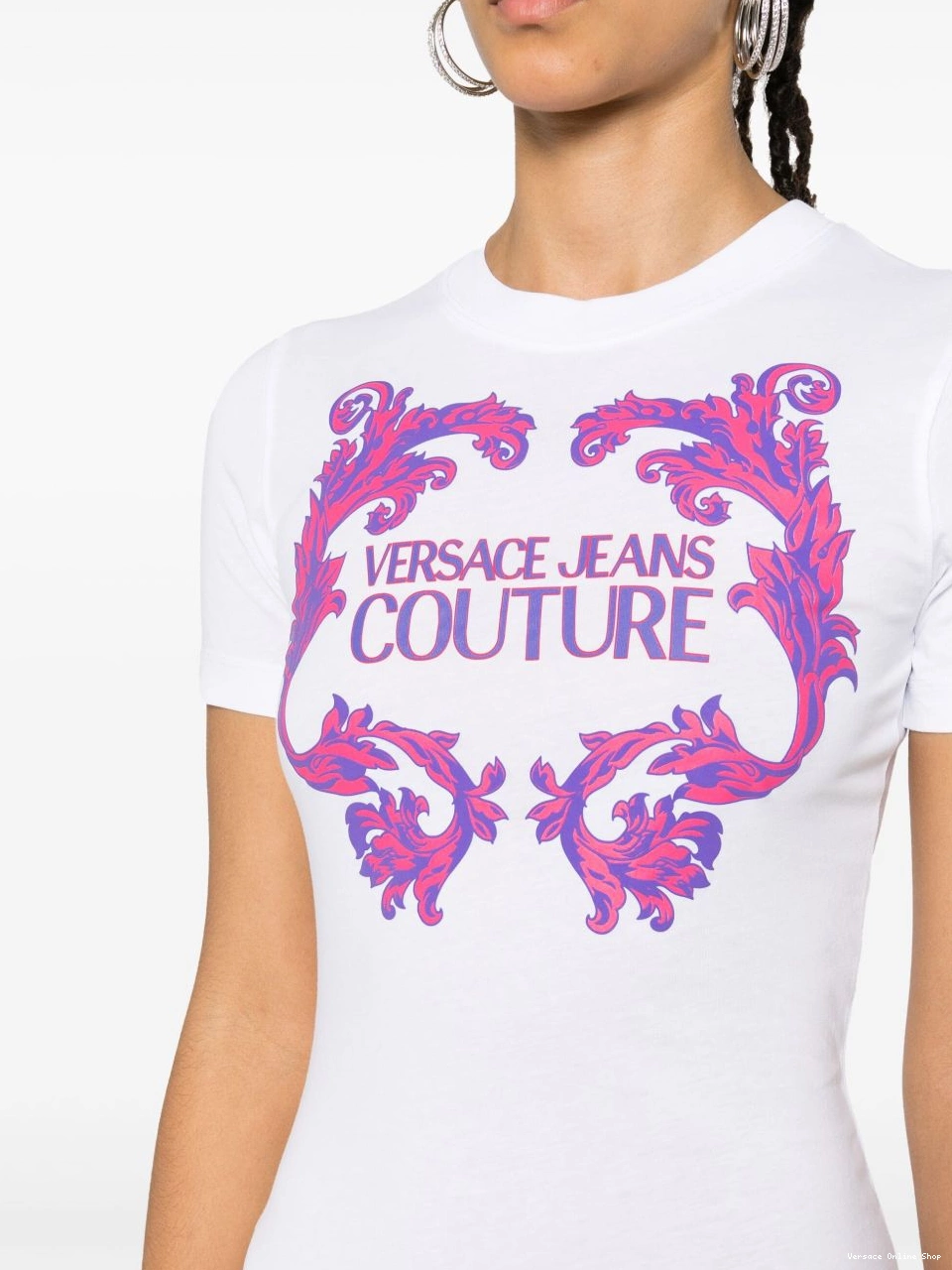 Affordable Couture logo-print cotton minidress Versace Women Jeans 0417